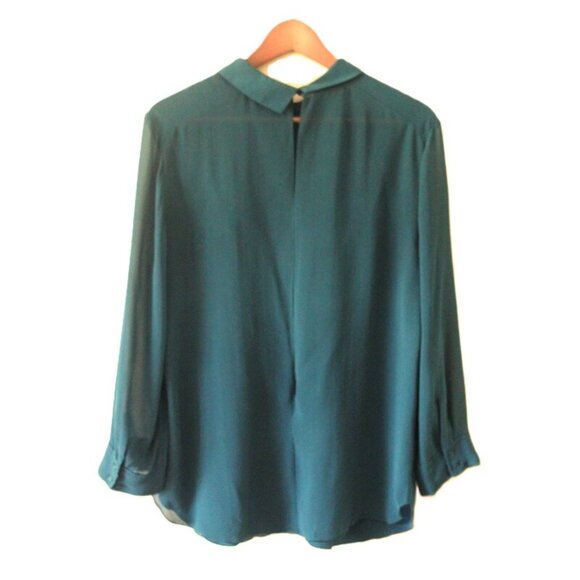 Aritzia Teal Blouse - Picture 2 of 7